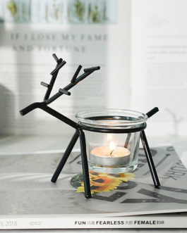 Wrought Iron Fawn Candle Holder